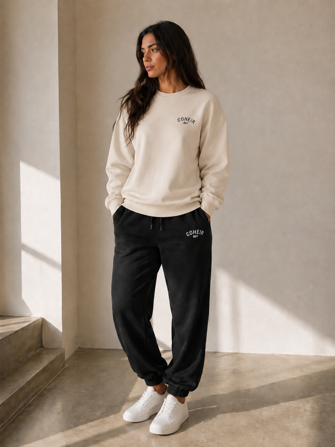 LS6 Black Relaxed Track Pant